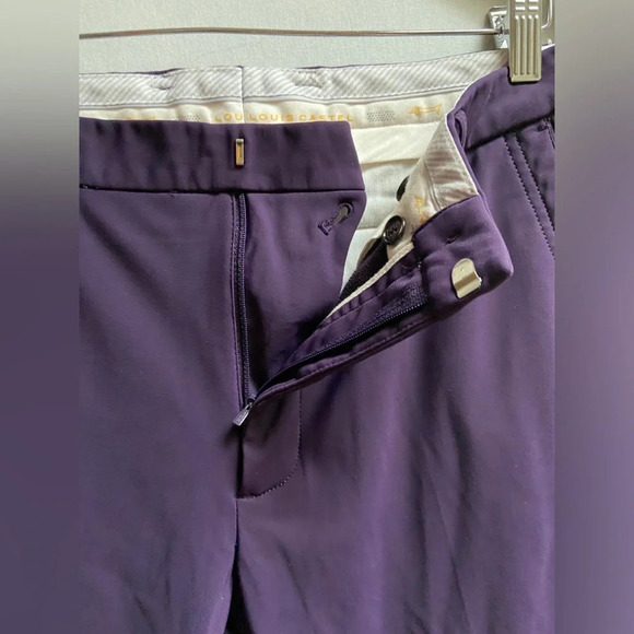 Louis Castel golf purple straight leg pants Sz 33 - Picture 7 of 10